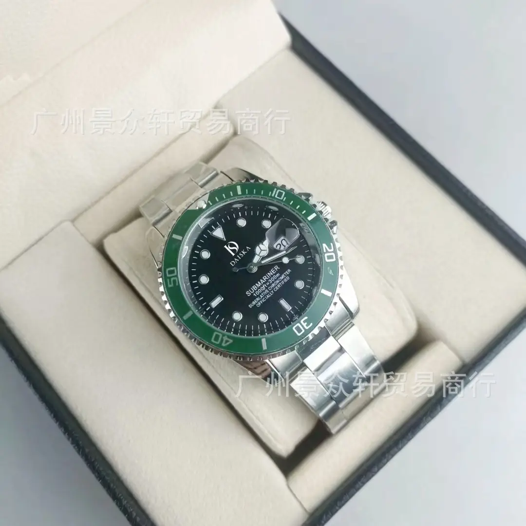 Laojia Water Ghost Men's Watch Black Water Ghost New Calendar Watch Men's Business Quartz Watch Cross-Border Hot Sale Foreign Trade