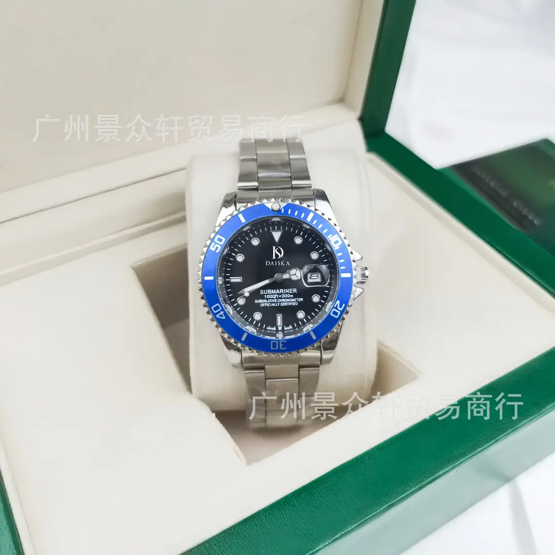 Laojia Water Ghost Men's Watch Black Water Ghost New Calendar Watch Men's Business Quartz Watch Cross-Border Hot Sale Foreign Trade