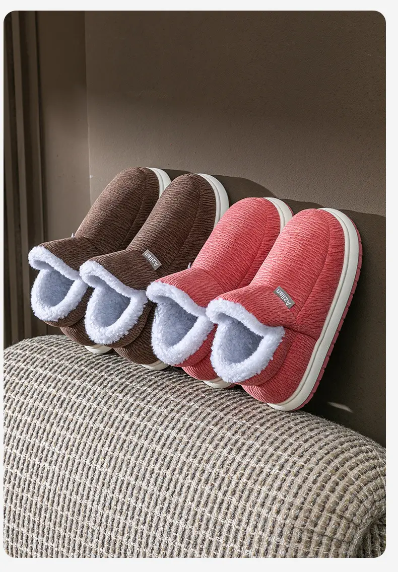 Middle-Aged and Elderly High-Top Cotton Shoes, Winter Thick-Soled Fleece-Lined and Thickeneded All-Inclusive Cotton Shoes, Pure Color and Stain-Resistant Old Cotton Shoes for the Elderly — feature 19