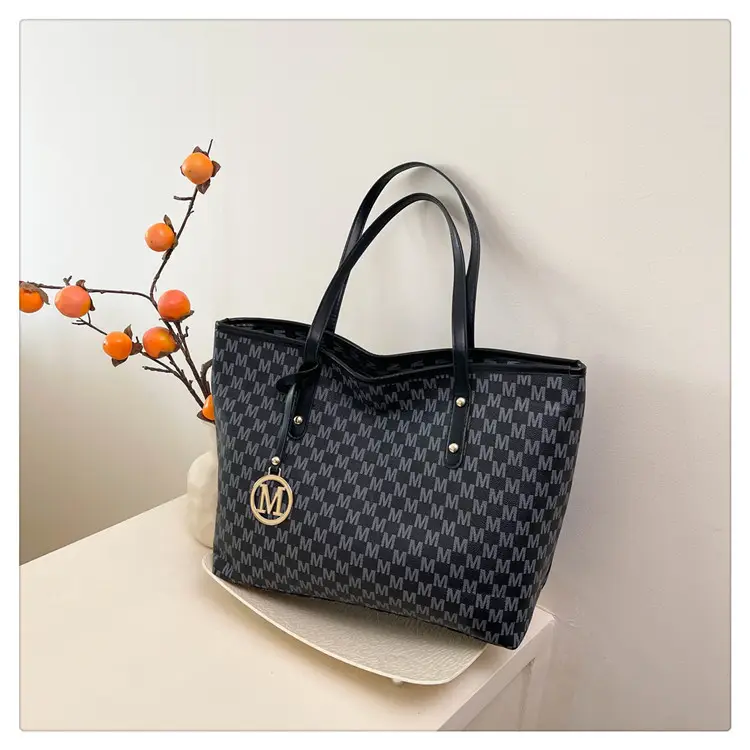 Women's Printed Large Travel Bag with Gold Logo — feature 26