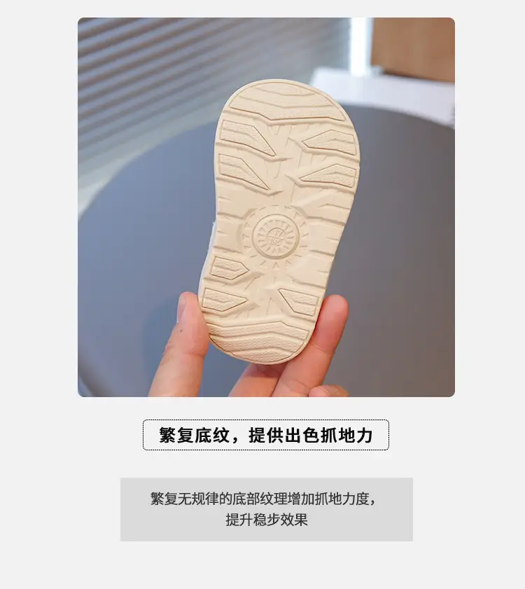 Spring and Autumn New Casual Baby Girls Flower Toddler Shoes Non-Slip Breathable Soft Sole Lightweight Baby Functional Mesh Shoes — feature 5