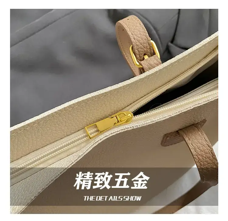 Women's Contrasting Color Tote Bag 2025 — feature 11