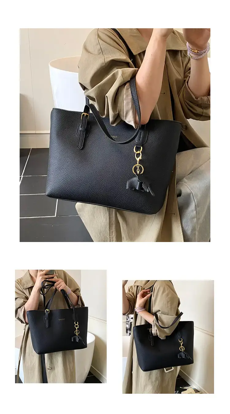 Women's Contrasting Color Tote Bag 2025 — feature 6