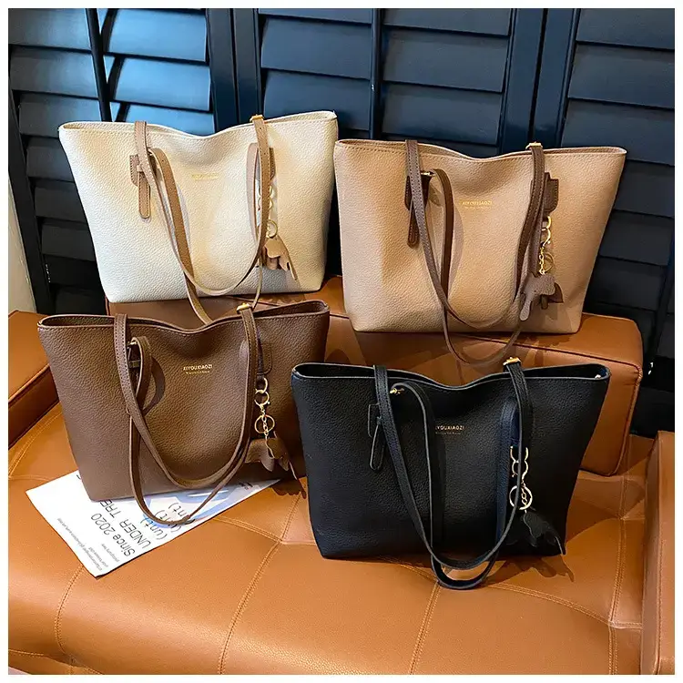 Women's Contrasting Color Tote Bag 2025 — feature 9
