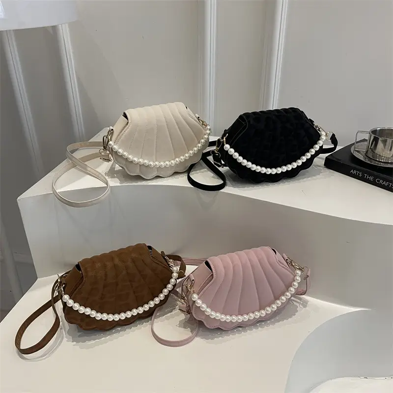 Korean Style Pearl Shell Crossbody Bag for Women - Image 6