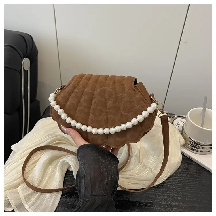 Korean Style Pearl Shell Crossbody Bag for Women - Image 3