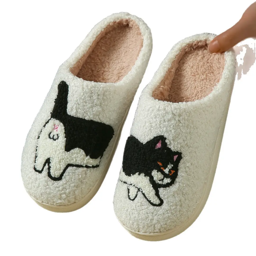 Factory Direct Supply Cross-Border Dachshund Cotton Slippers Home Cartoon Cotton Slippers Home Slippers Room Home Slippers