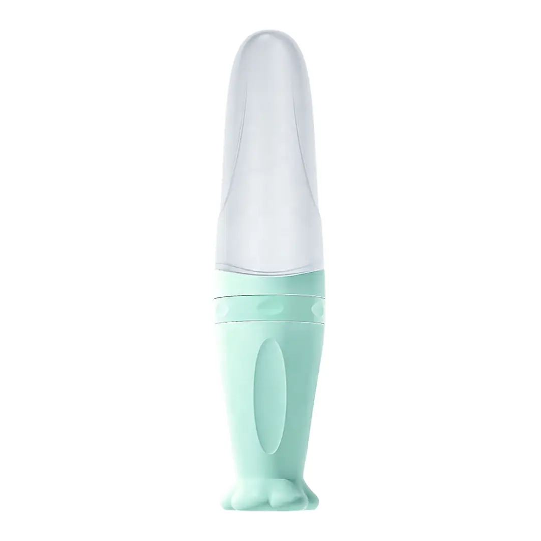 Baby Silicone Rice Cereal Bottle, Baby Food Bottle, Squeeze Spoon, Suction Cup Rice Cereal Feeder, Cross-Border Manufacturer Batch