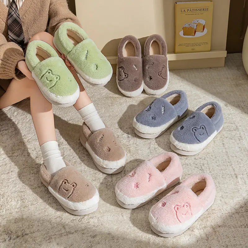 2025 Men Women Fleece Lined Winter Cotton Slippers - Image 7