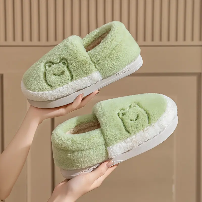 2025 Men Women Fleece Lined Winter Cotton Slippers - Image 9