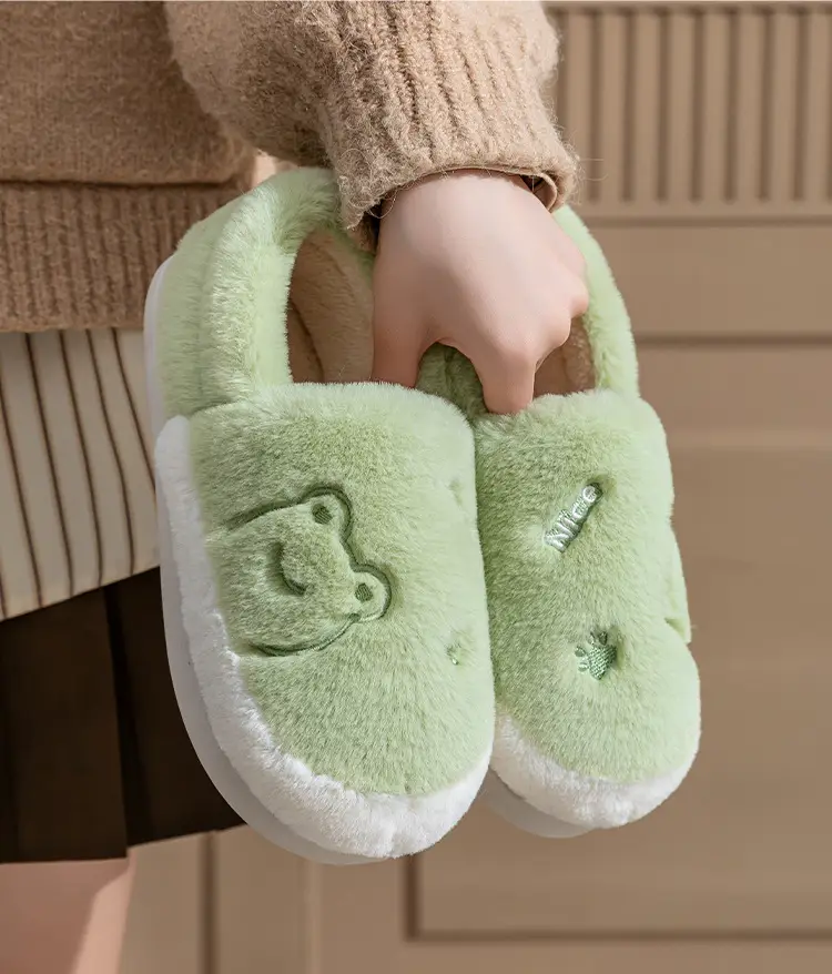 2025 Men Women Fleece Lined Winter Cotton Slippers — feature 5