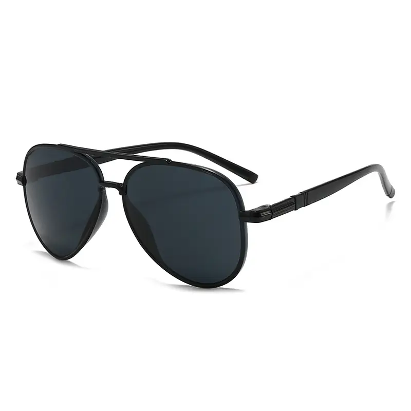 New Pilot Double-Beam Sunglasses European and American Cross-Border Women's High-End Men's Toad Sunglasses Anti-Uv Glasses - Image 7