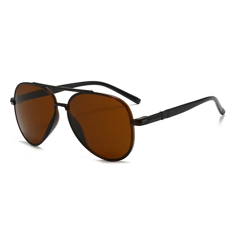 New Pilot Double-Beam Sunglasses European and American Cross-Border Women's High-End Men's Toad Sunglasses Anti-Uv Glasses - Image 8