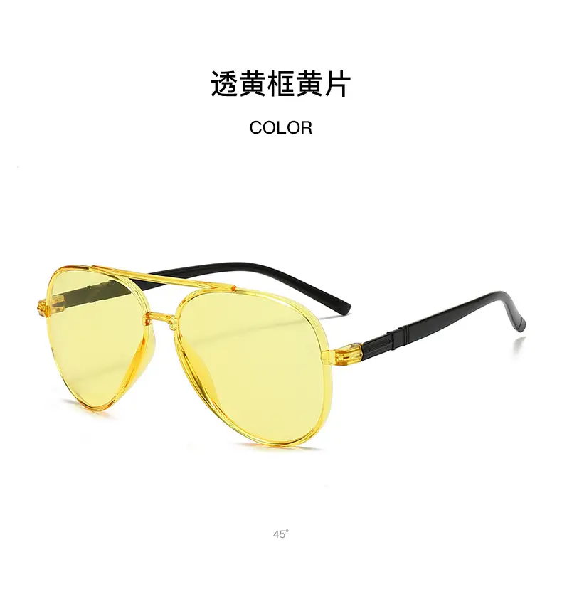 New Pilot Double-Beam Sunglasses European and American Cross-Border Women's High-End Men's Toad Sunglasses Anti-Uv Glasses — feature 13