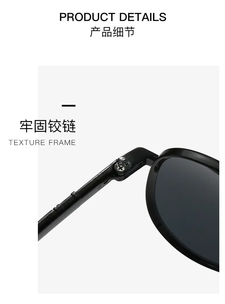 New Pilot Double-Beam Sunglasses European and American Cross-Border Women's High-End Men's Toad Sunglasses Anti-Uv Glasses — feature 6