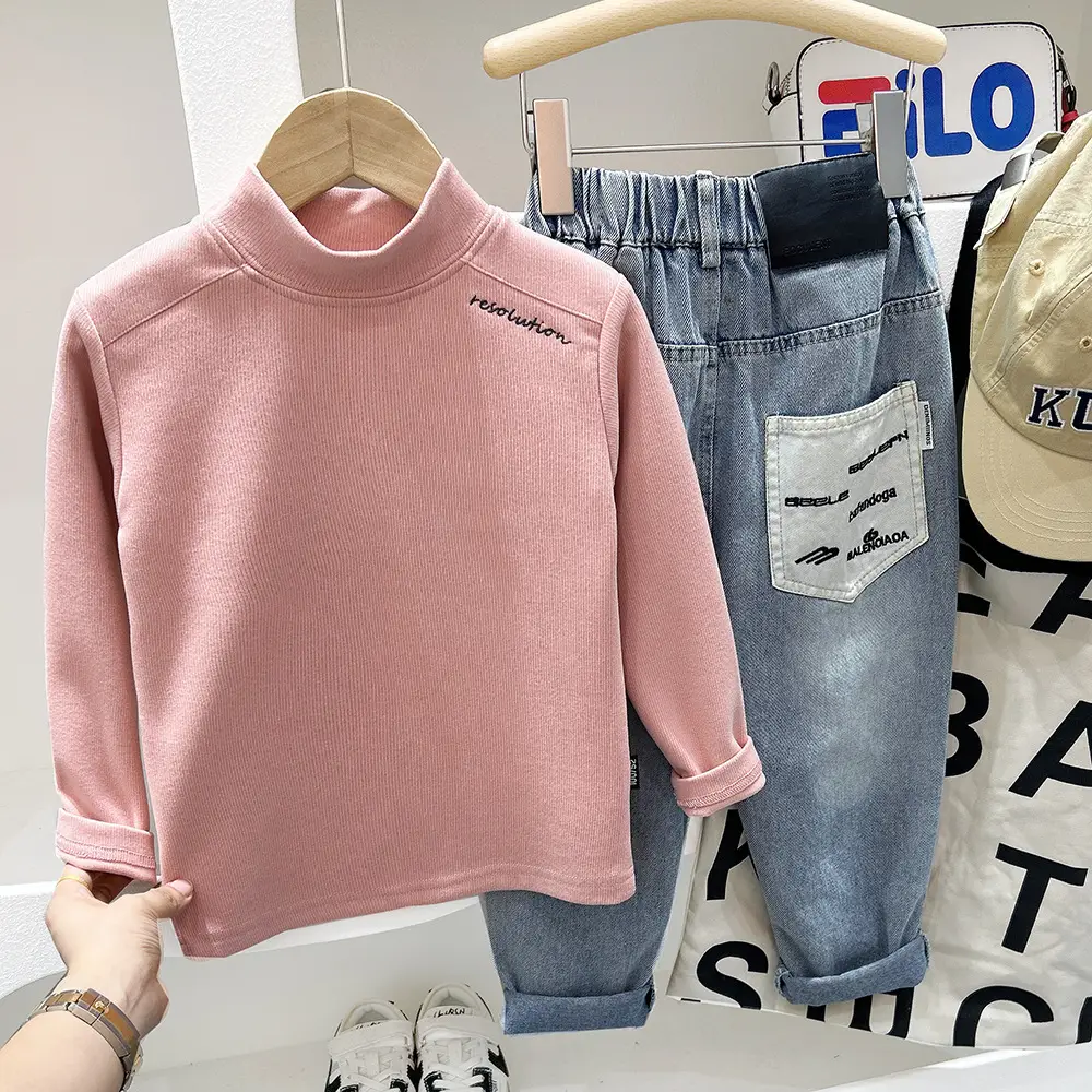 Boys Pink Sweatshirt Set Autumn Winter 2025 - Image 7