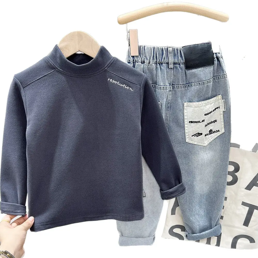 Boys Pink Sweatshirt Set Autumn Winter 2025 - Image 9