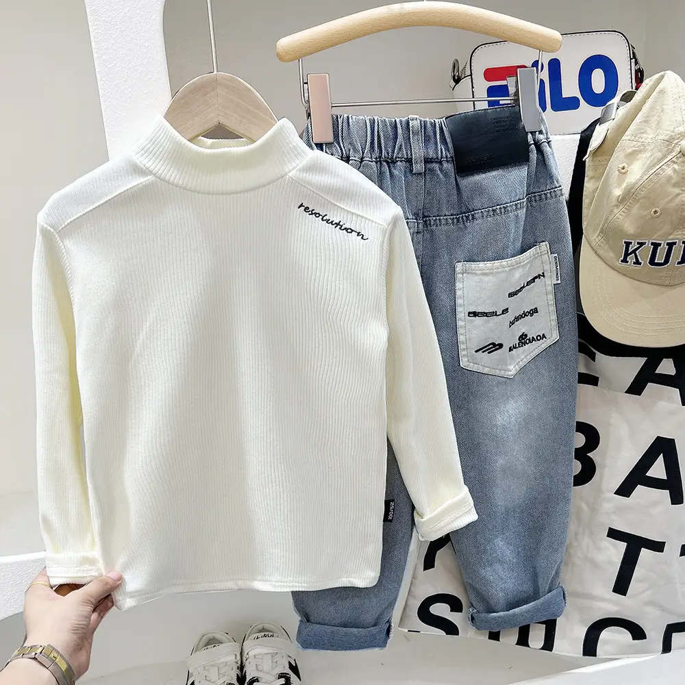 Boys Pink Sweatshirt Set Autumn Winter 2025 — feature 2