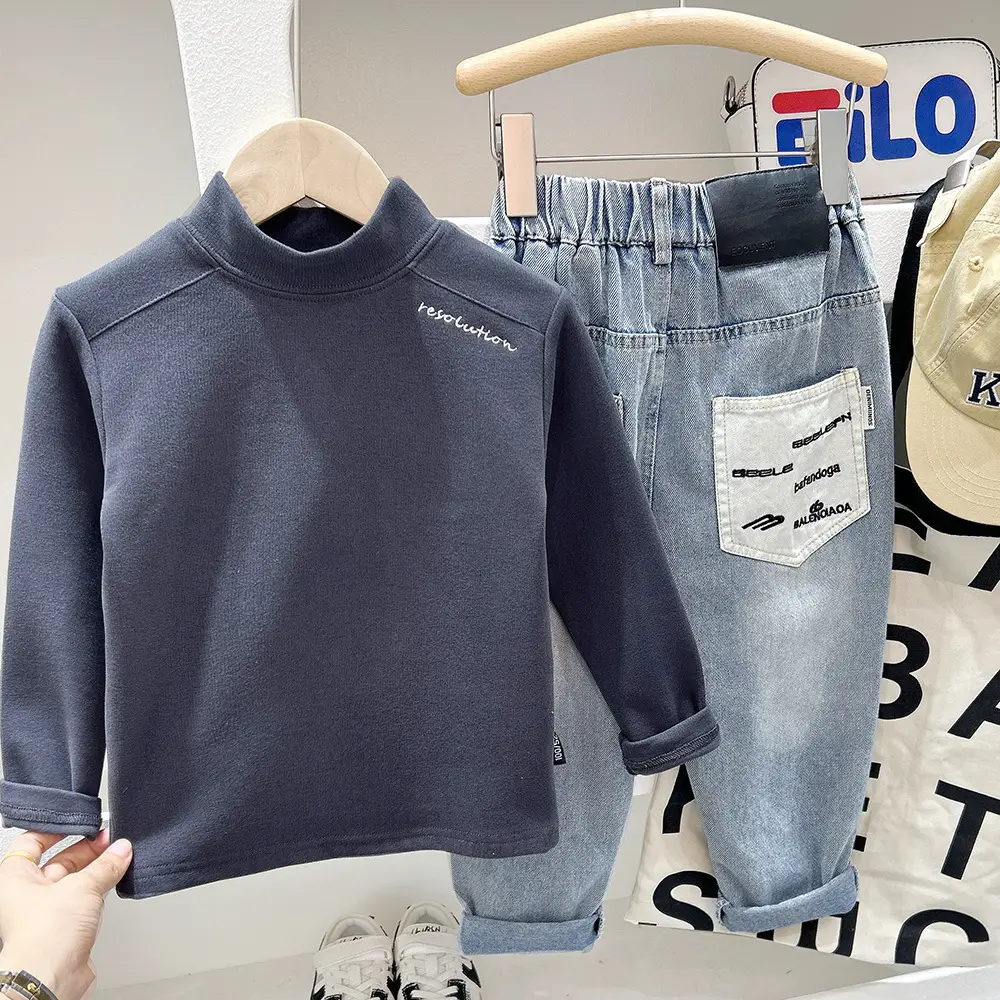 Boys Pink Sweatshirt Set Autumn Winter 2025 — feature 3