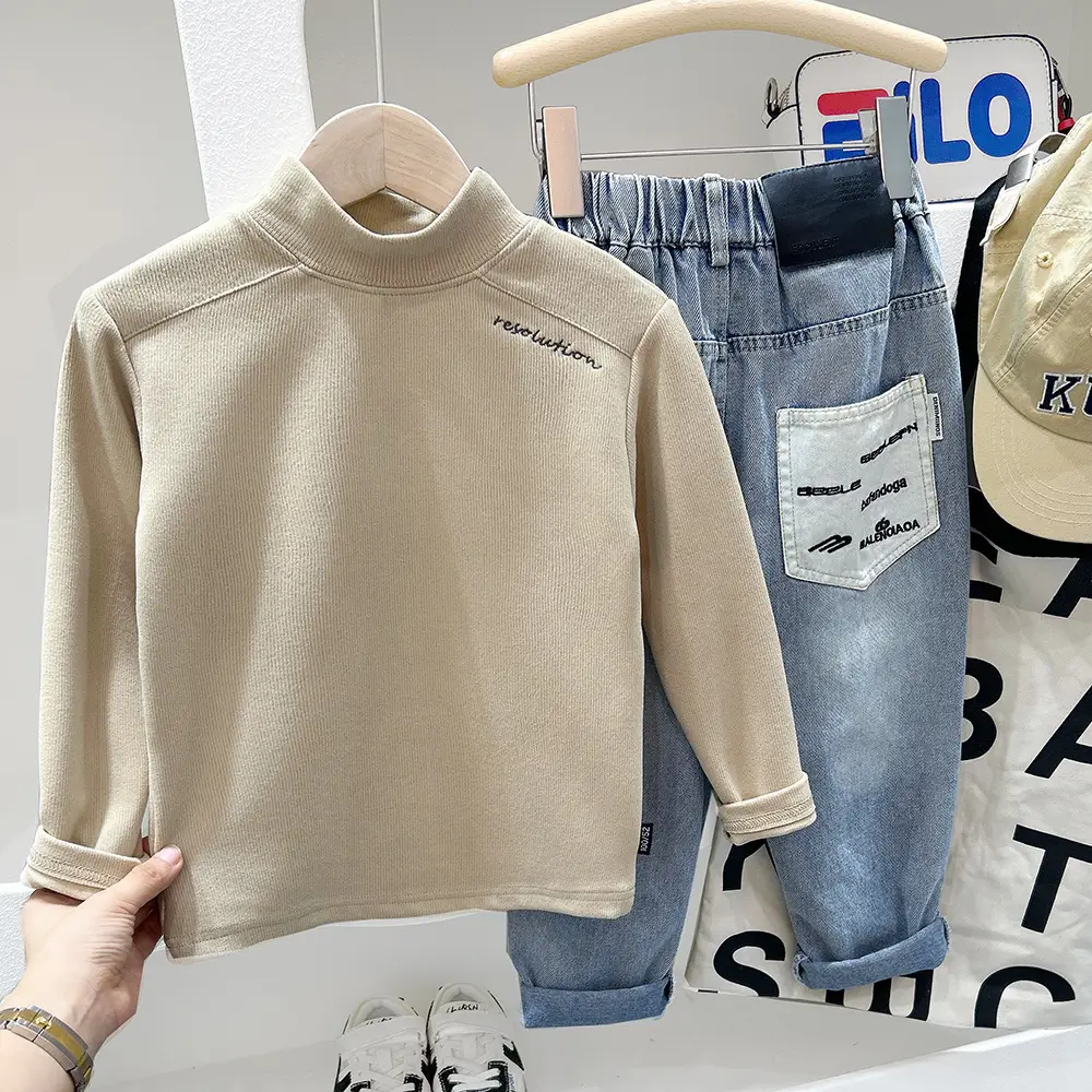 Boys Pink Sweatshirt Set Autumn Winter 2025 — feature 5