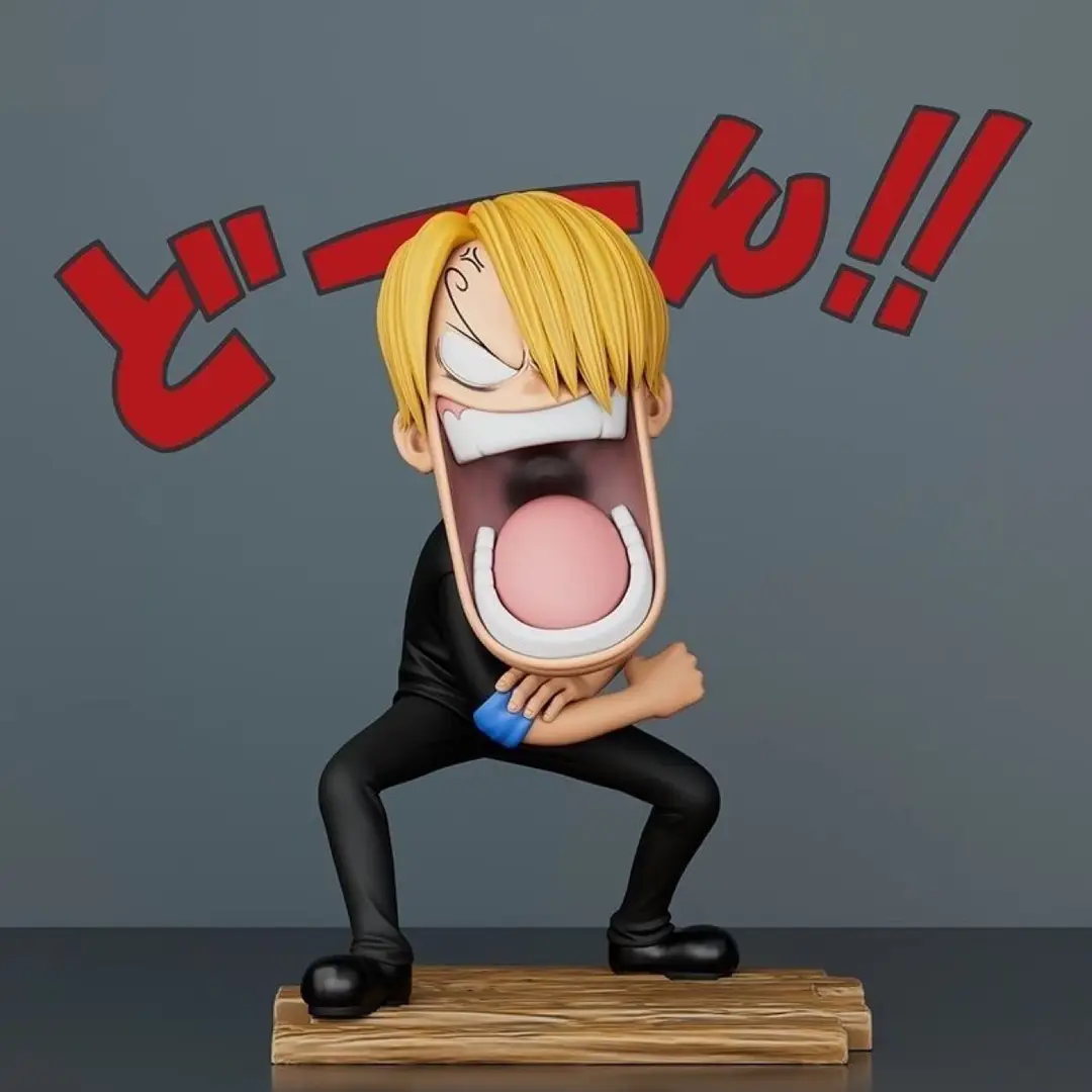 One Piece Hunger Trio Luffy, Sanji, Zoro Three Captains Anime Figure Model Statue Ornament