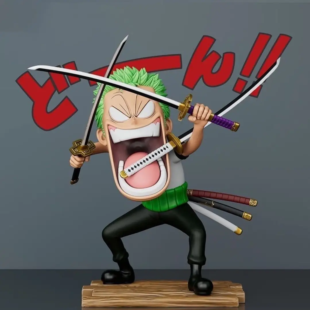 One Piece Hunger Trio Luffy, Sanji, Zoro Three Captains Anime Figure Model Statue Ornament