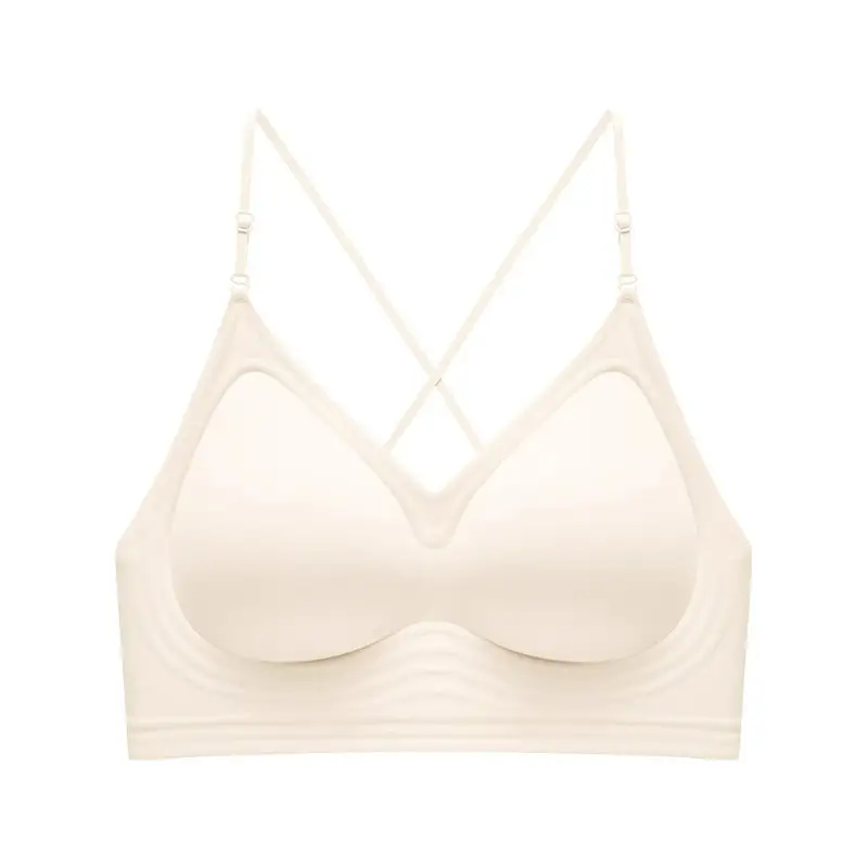 Large U-Shaped Exposed Back Invisible Intimates, Traceless Liquid Foundation, Small Breast Push-Up, Special Skin Tone, Spaghetti Straps, Summer Bra