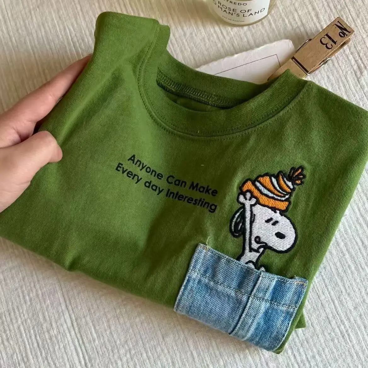 Kids Korean Cartoon T-Shirt Yellow Loose Fit - Image 8