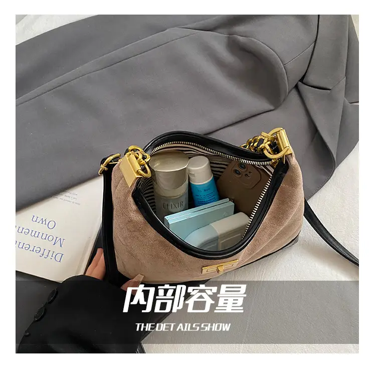 Retro Frosted Rhombus Chain Shoulder Bag for Women — feature 10