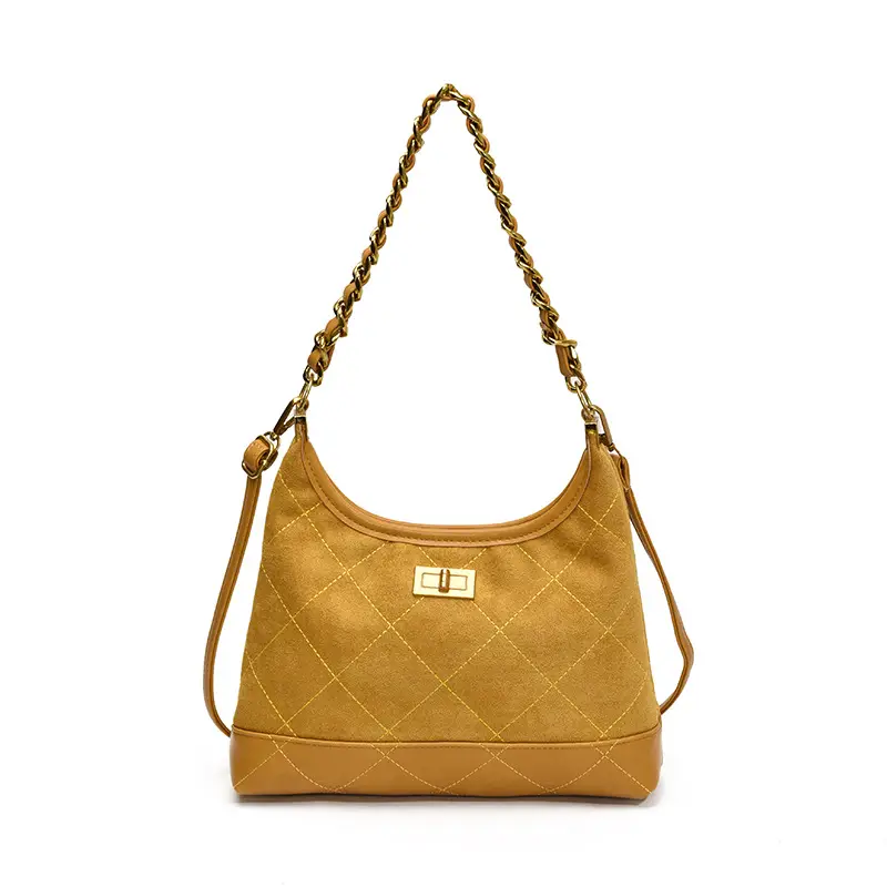 Retro Frosted Rhombus Chain Shoulder Bag for Women - Image 2