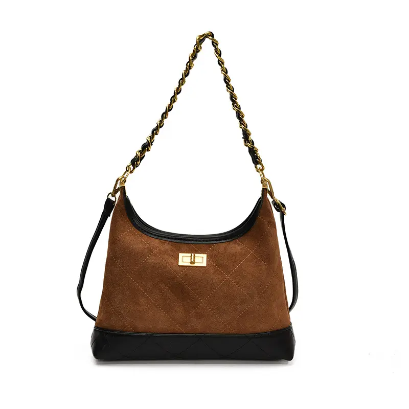 Retro Frosted Rhombus Chain Shoulder Bag for Women - Image 3