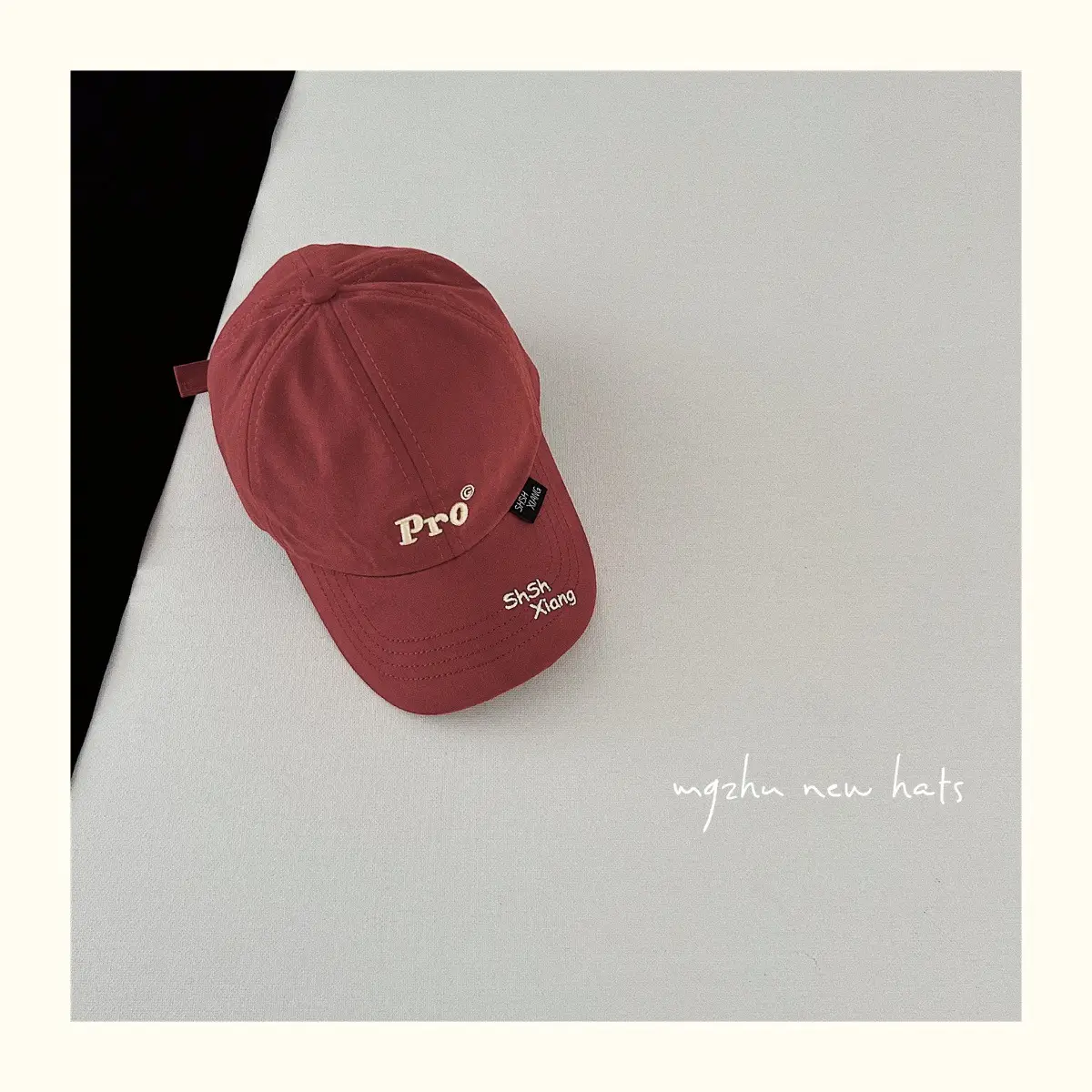 Kids Baseball Cap Black Korean Embroidered 25aw — feature 11