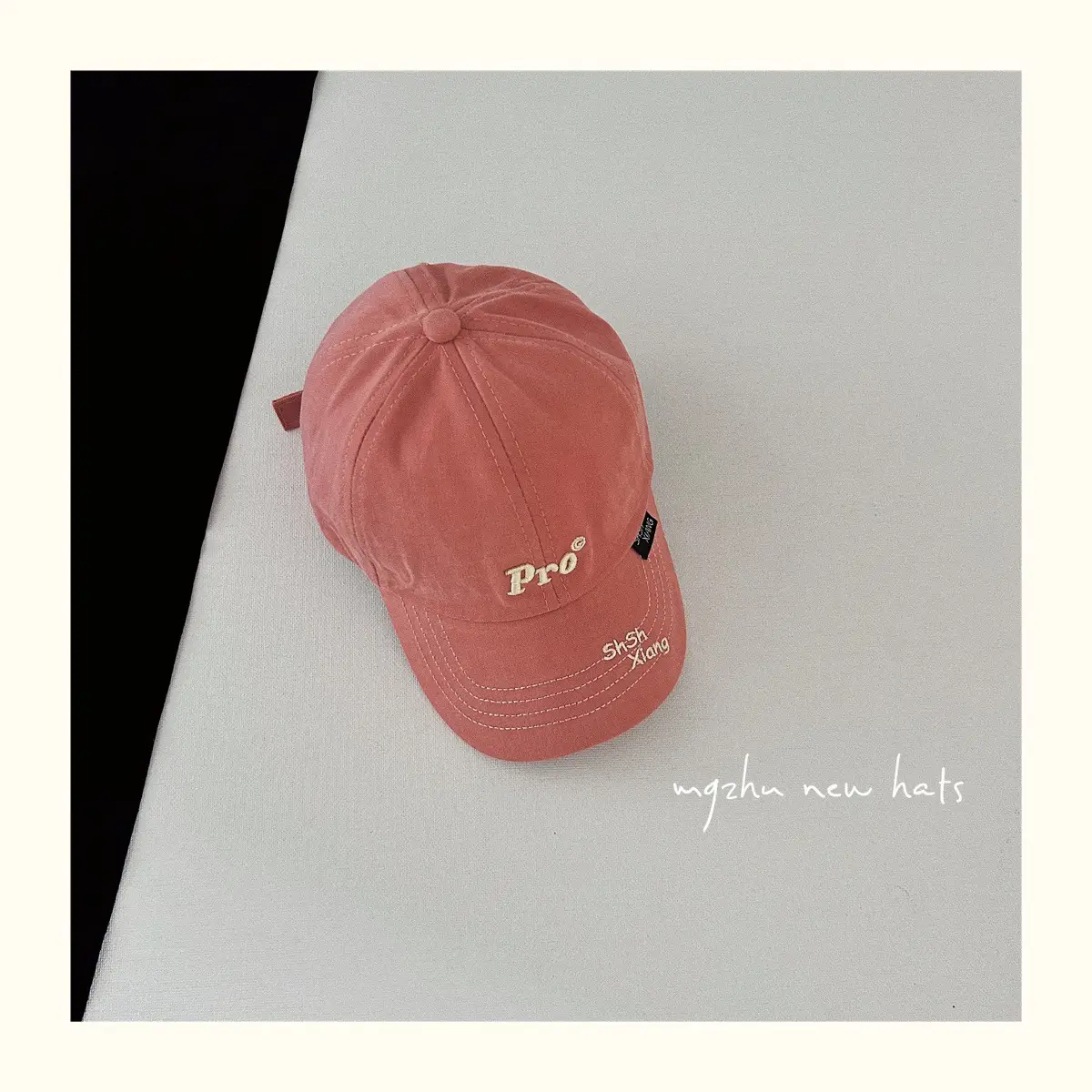 Kids Baseball Cap Black Korean Embroidered 25aw — feature 12