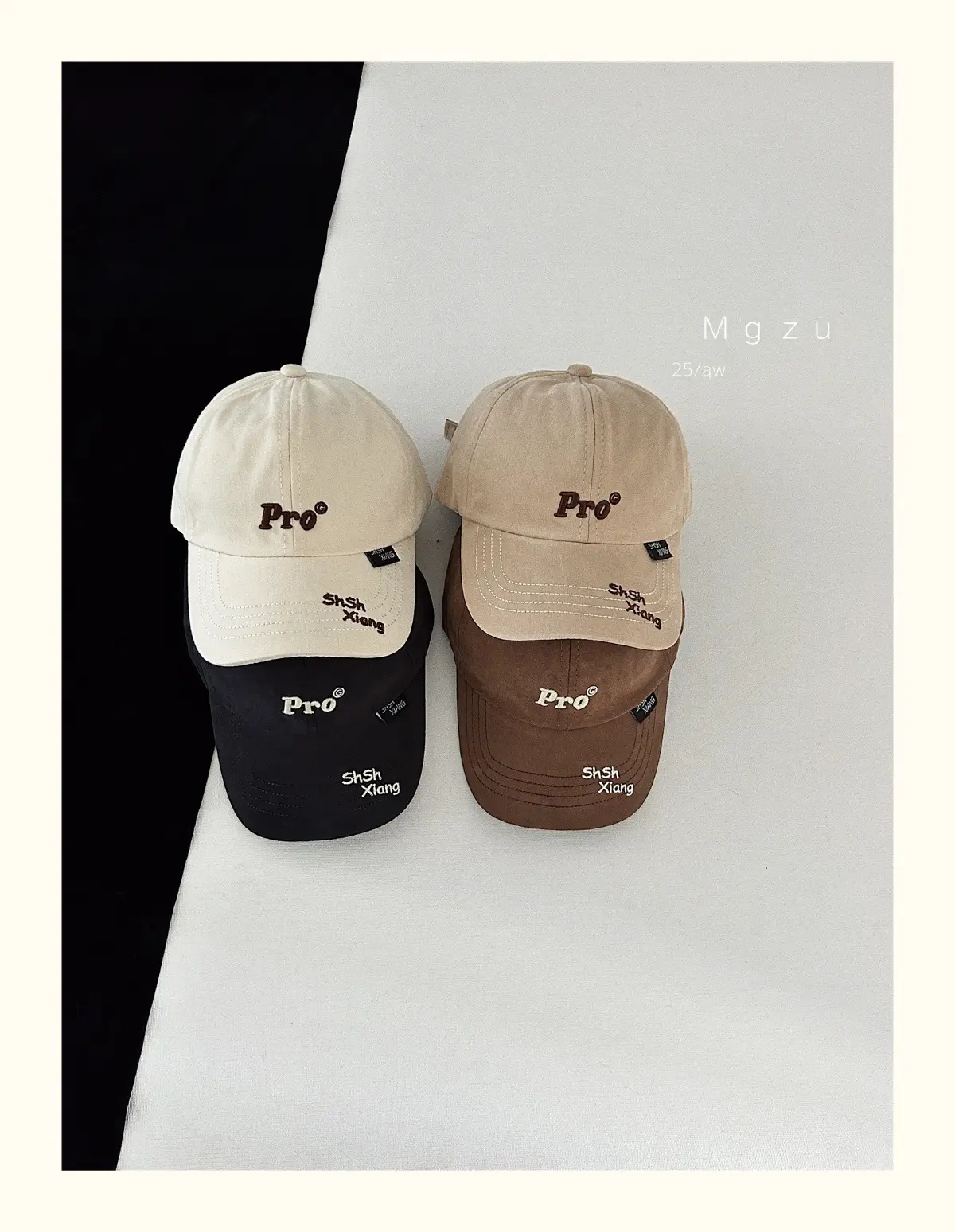 Kids Baseball Cap Black Korean Embroidered 25aw — feature 3
