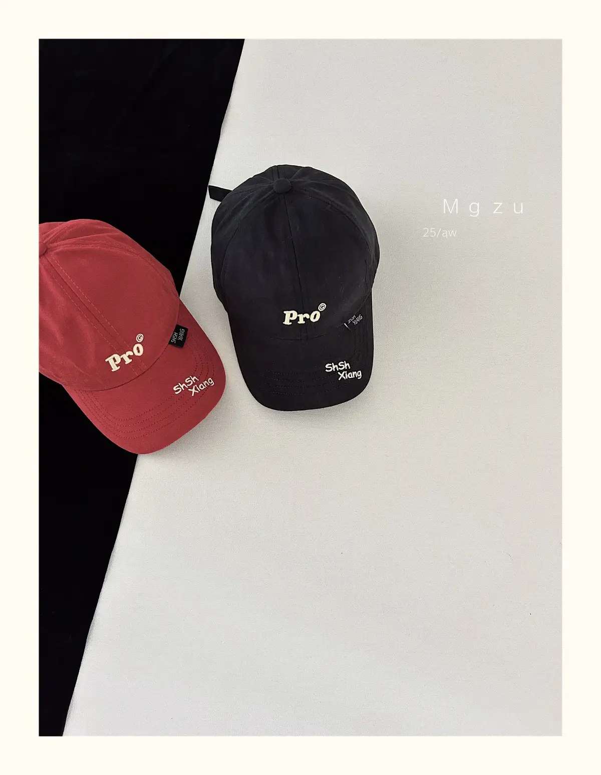 Kids Baseball Cap Black Korean Embroidered 25aw — feature 5