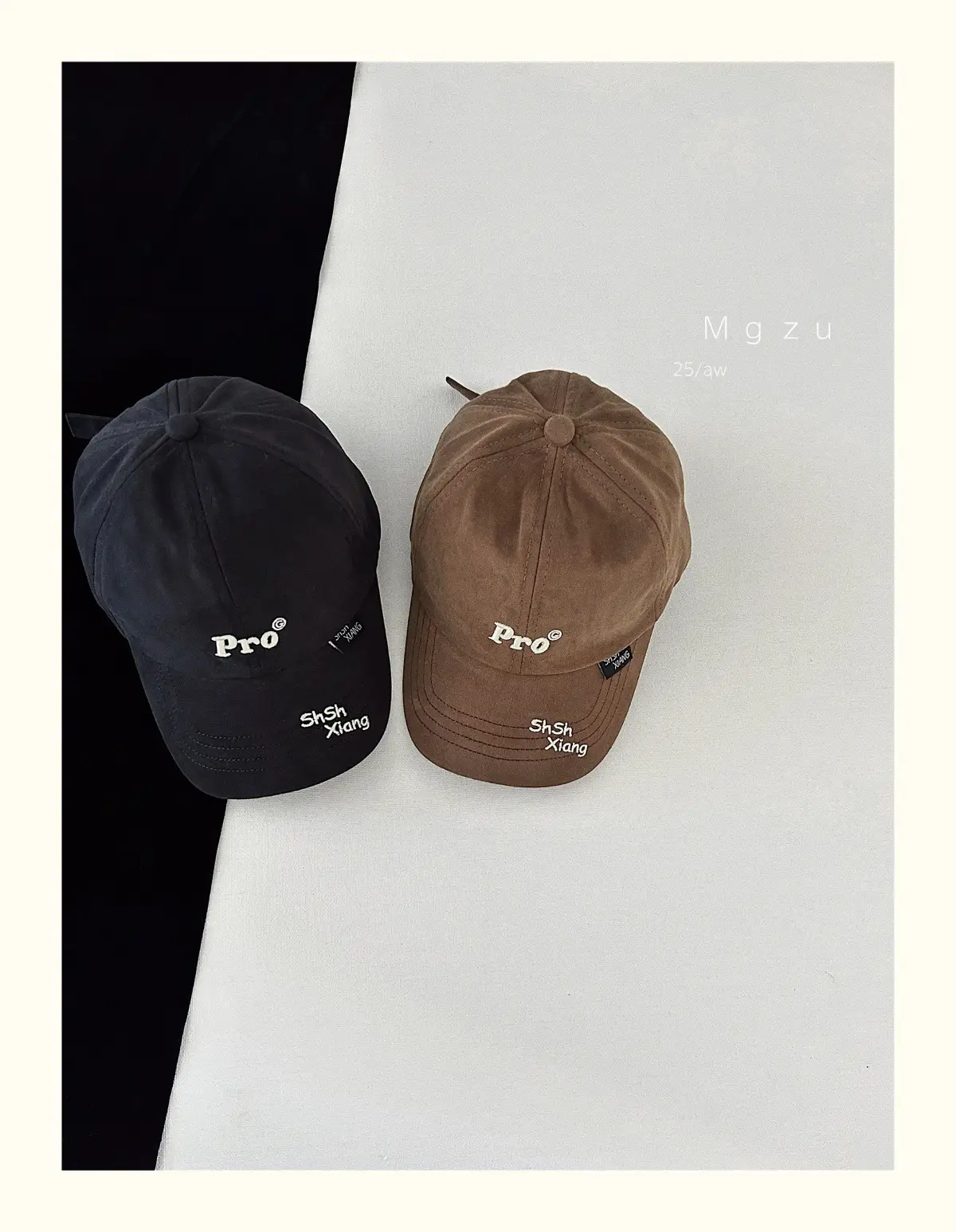 Kids Baseball Cap Black Korean Embroidered 25aw — feature 6