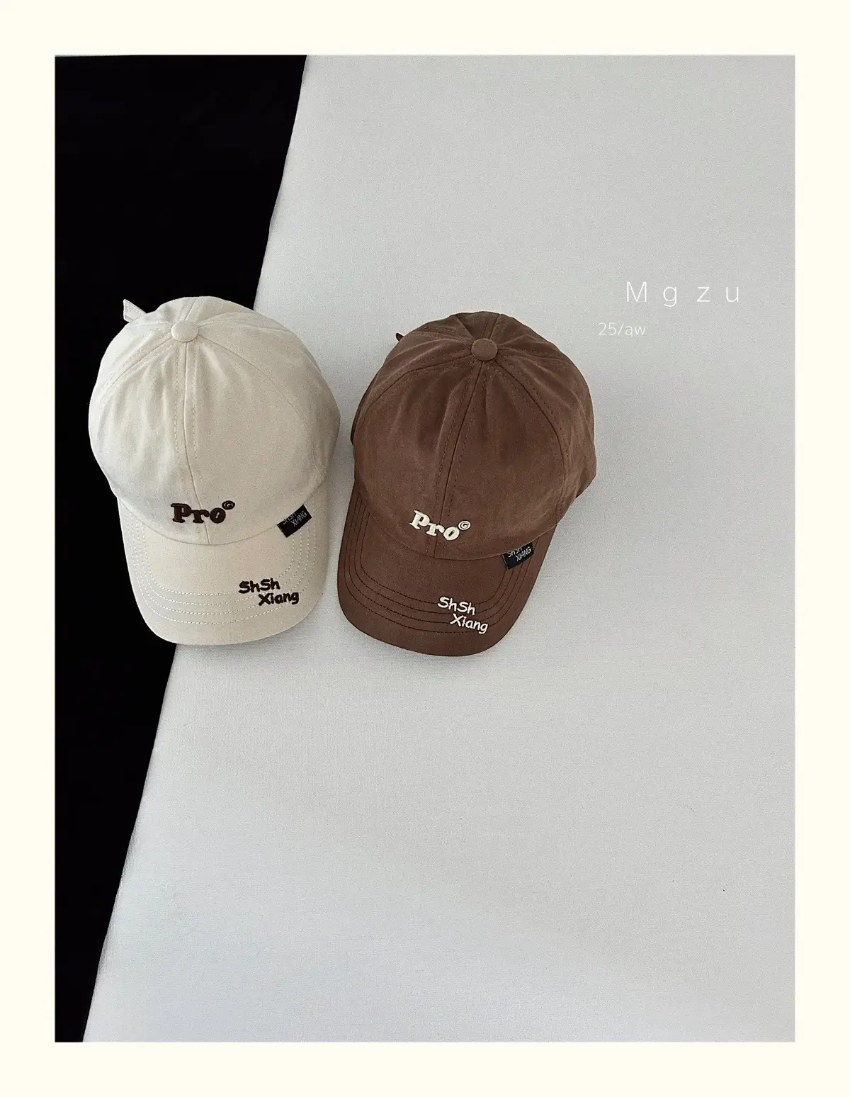 Kids Baseball Cap Black Korean Embroidered 25aw — feature 7