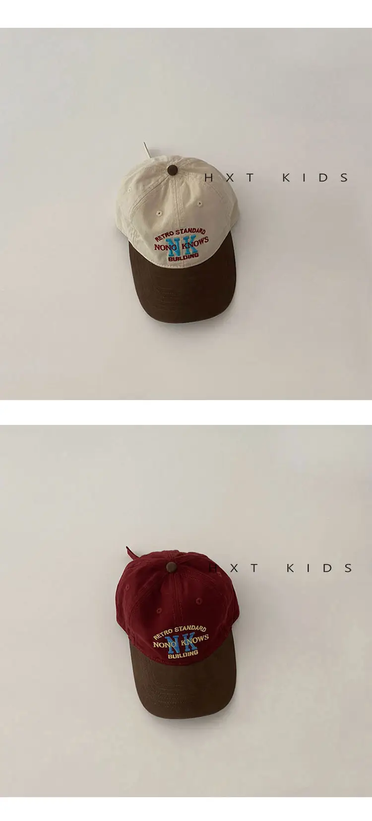Kids Baseball Cap with NK Embroidery Green Blue — feature 6