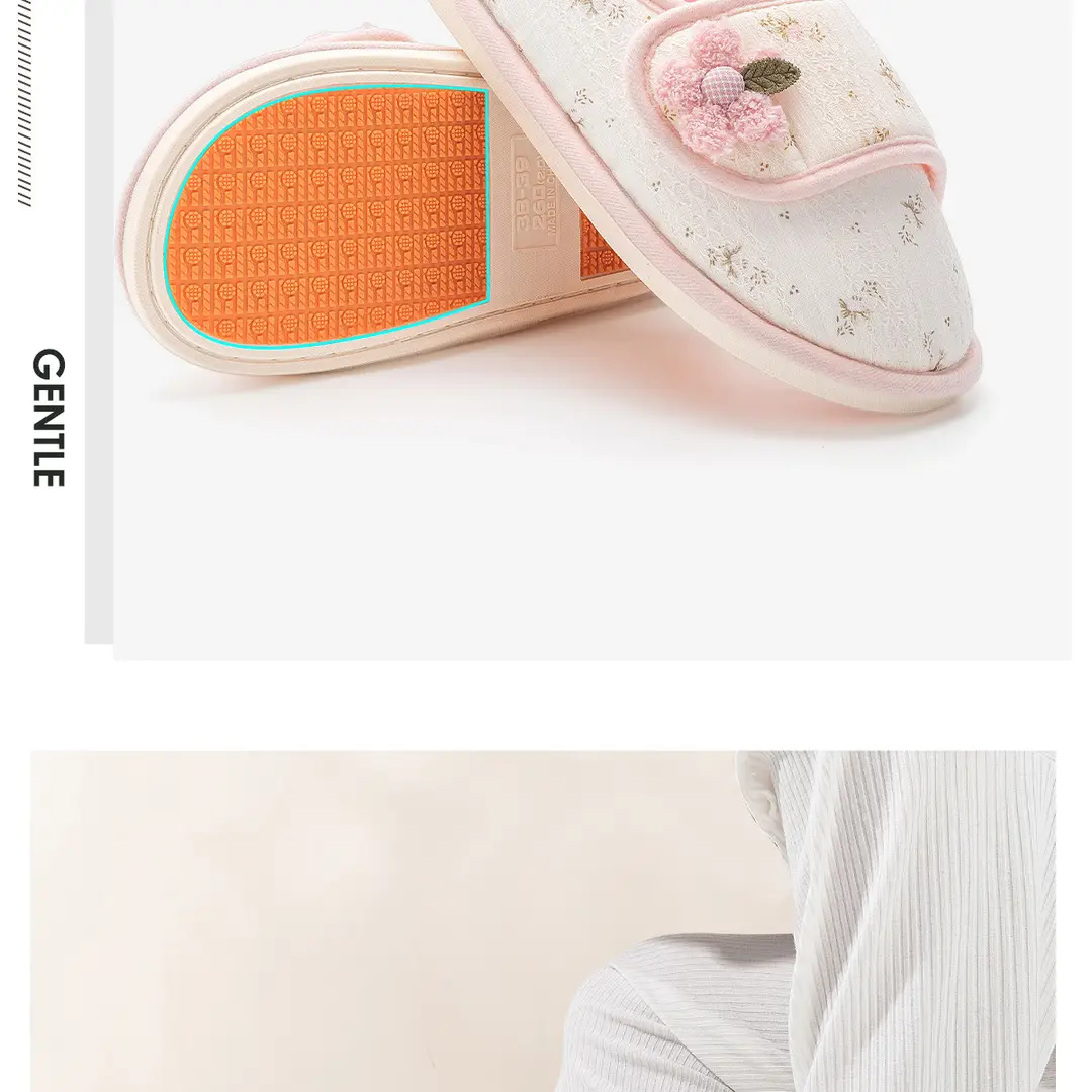 Maternity Shoes for Autumn and Winter, Closed-Back, Silent, Non-Slip, Soft-Soled Crawling Mats, Special Shoes for Postpartum Women, Maternity Cotton Slippers, Home Wholesale — feature 18