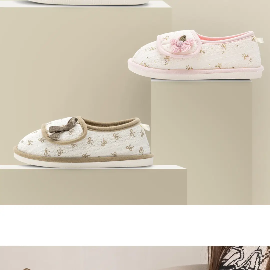 Maternity Shoes for Autumn and Winter, Closed-Back, Silent, Non-Slip, Soft-Soled Crawling Mats, Special Shoes for Postpartum Women, Maternity Cotton Slippers, Home Wholesale — feature 2