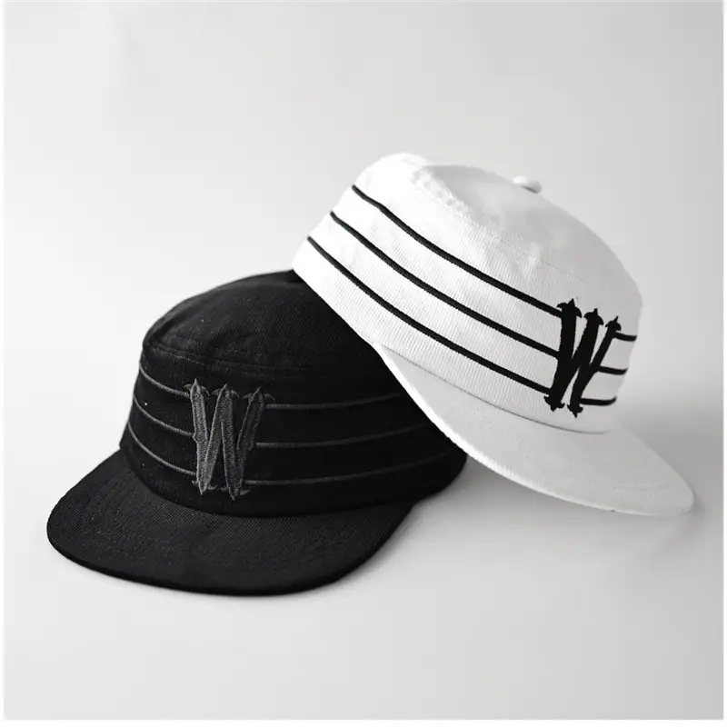 Black Unisex Cap with Letter W Design - Image 3