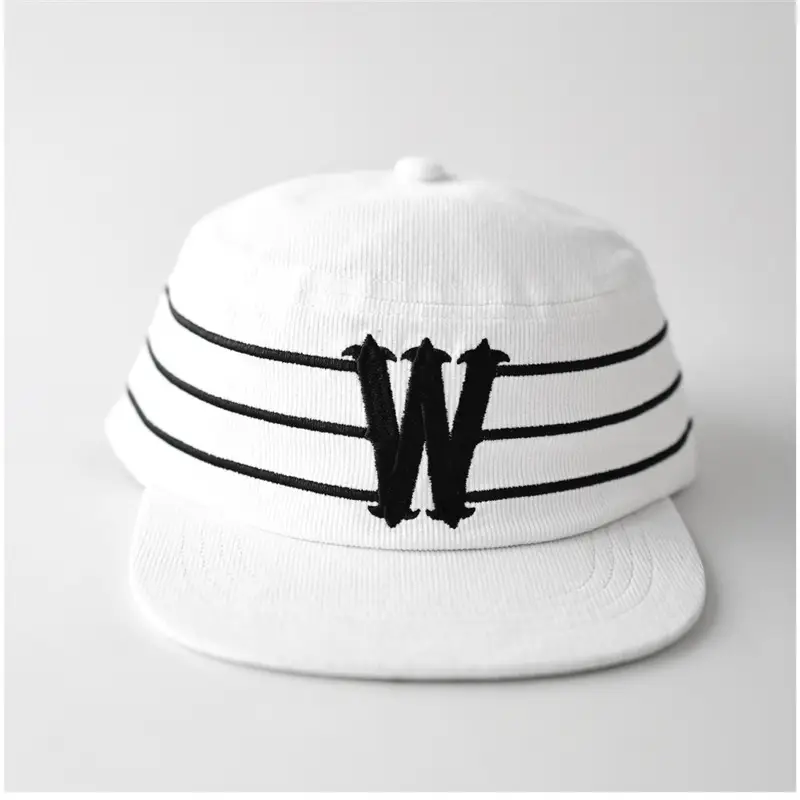 Black Unisex Cap with Letter W Design - Image 4