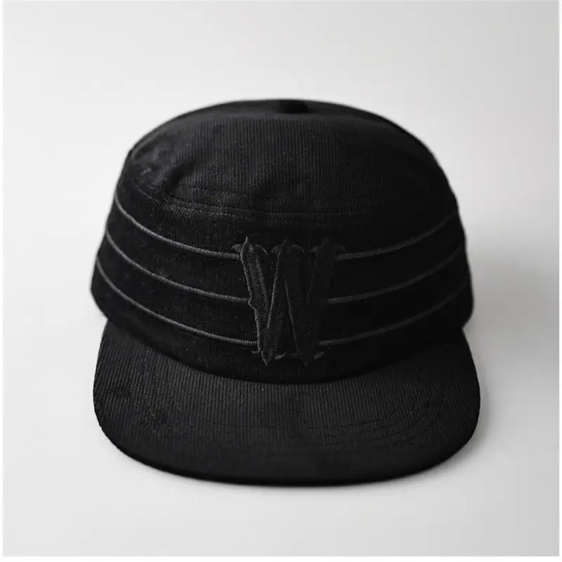 Black Unisex Cap with Letter W Design - Image 5