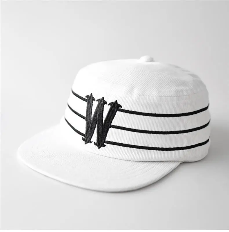 Black Unisex Cap with Letter W Design — feature 1