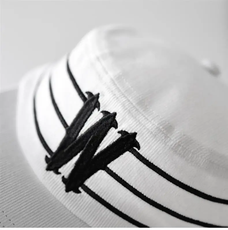Black Unisex Cap with Letter W Design — feature 3
