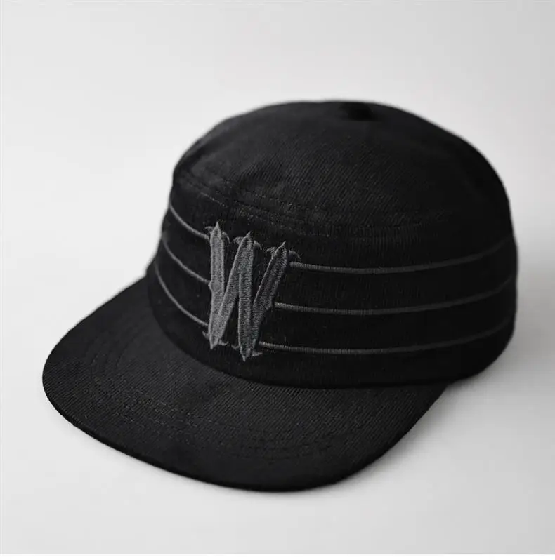 Black Unisex Cap with Letter W Design — feature 4