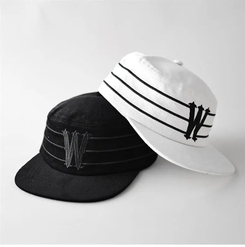 Black Unisex Cap with Letter W Design — feature 5