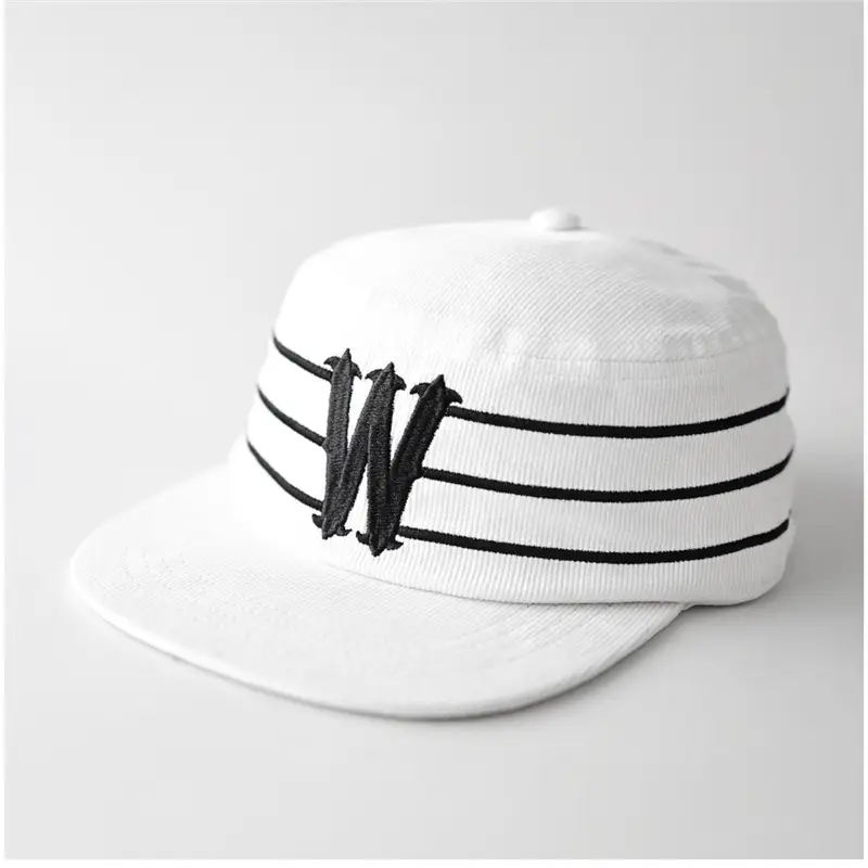 Black Unisex Cap with Letter W Design - Image 2