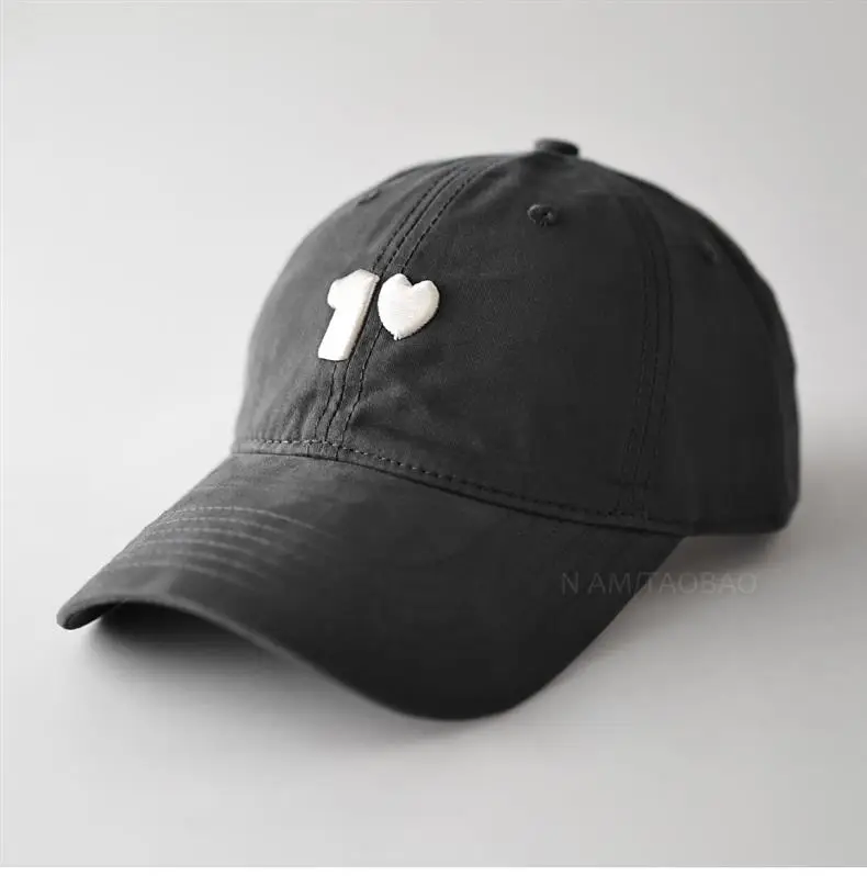 3D Heart Cap Black Unisex Baseball Cap — feature 6