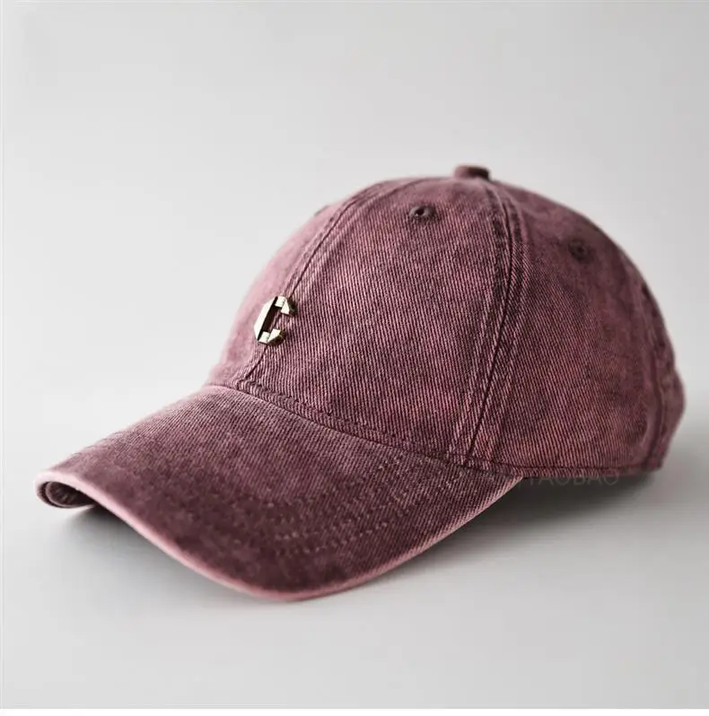 Vintage Distressed Metal C Logo Baseball Cap Unisex Sunshade — feature 10